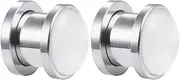 [Whoiy] Tunnel Stainless Steel 6 mm/8 mm/10 mm/12 mm/14 mm/16 mm, Set of 2 Earrings for Tunnel Opal Screw Ear Plug Tunnel Expander, 8mm, No gemstone