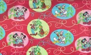 VINTAGE! DISNEYS "CHRISTMAS WITH GOOFY, MICKEY, DONALD, PLUTO" BTFQ - 18"X22"