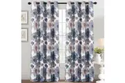 Blockout Curtains Printed Pattern Blackout Draperies Classic Eyelet Sold 1 PairArona & Taupe Floral