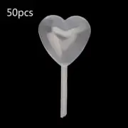 Pack of 50pcs Plastic Droppers Cute Plastic Pipettes Jewelry Making Tool 4ml