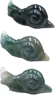 Parliky 3pcs Snail Decor Snail Statue Garden Statue Perfect for Home Office Random Color