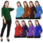 Girl's New Fancy Top Chiffon Top Casual Office wear 3/4 Sleeve Women's Top C52
