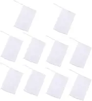 WRITWAA 10Pcs Multi Purpose Foaming Mesh Soap Bag for Facial Body Cleansing White Shower Foaming Nets for Enhanced Bubbles Skin Purification for Daily Use