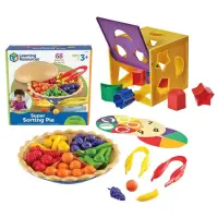 在飛比找博客來優惠-【華森葳兒童教玩具超值組】分類水果派(數學教具)+配對百寶箱