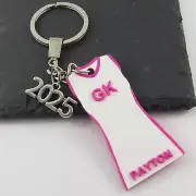 Personalised 2025 Netball Jersey Dress select Colours Name and Position