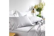 MyHouse Riley Bamboo Cotton Bed Sheet Set Grey Bamboo/Cotton - Mink - Single