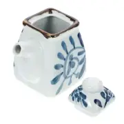 Soy Sauce Dispenser Bottle Container Ceramic Pot Vinegar Condiment Storage