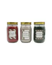LumaBase Set of 3 Holiday Sweets Collection Scented Wax Candles