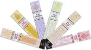 SVATV :: Hand Rolled Masala Incense Stick 15g Pack 6 Fragrance (Nagchampa, Sandalwood, Lavender, Rose, Musk, Jasmine) Made in India