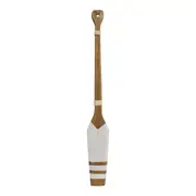 Decorative 90cm Timber Paddling Oar Ornament Home Decor Rustic Triple Stripe