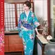東方美人旗袍唐裝專賣店 中國風印花布和服☆ 美麗孔雀 (湖藍色)