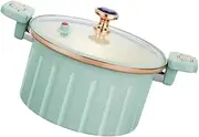Fonowx Micro Pressure Cooker Double Ear Stewing 10L Multifunctional with Lid Cookware Stew Pot Slow Cooker for Chicken Rice Pasta