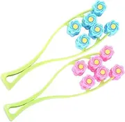 DECOMELODY 2pcs Face Massage Roller Aging Wrinkles Massager for Facial Contouring Portable Chin Roller for Improved and Skin Elasticity for Moms and Friends
