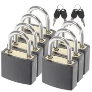 7 Pcs Luggage Lock Backpack Locks for Travel Locker with Key Padlocks Suitcases