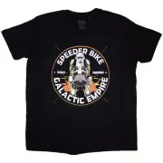 Star Wars Speeder Bike Galactic Empire T-Shirt Black New