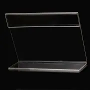 20 Pcs Acrylic Tag Plastic Menu Stand Acrylic Tabletop Sign Slant Back Holder