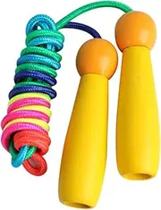 Adjustable Handle Jump Rope Fun Jumping Rope for Adults for Fitness Workout Outdoor Exercise and Random Color Design Random Color