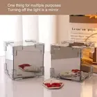 Tulip Cube Night Light Square Tulip Cube Mirror Lamp For Anniversaries For