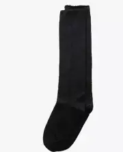 Jefferies Socks Girl's Pointelle Knee High 2-pack Black Size M (12-6) 5660