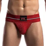 [Cresay] Men Sexy Sport Open Crotchless Briefs Underwear Thongs Jockstrap Boxer