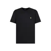 [Carhartt Wip] Carhartt Wip-Black Cotton Wip Chase T-Shirt-Uomo S STAND