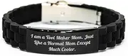 [Generic] I Am A Tool Maker Mom Gifts for Tool Maker Gradient Glidelock Clasp Bracelet for Graduation, Small, Silicone, no gemstone