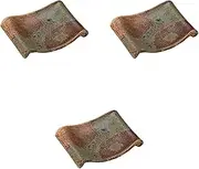 Set of 3 Nanban Hand Pottery Dishes [7.3 x 5.7 x 1.3 inches (18.5 x 14.5 x 3.3 cm) | Setomonohonpo