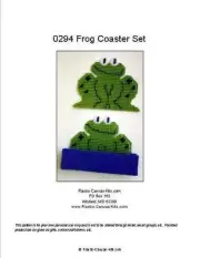 Frog Coaster Set-Plastic Canvas Pattern or Kit