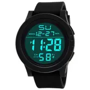 Veile Studios Led Waterproof Digital Quartz Watch Military Sport Men's Black Watches