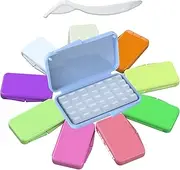 ARGOMAX Orthodontic Wax for Braces - Food Grade Dental Wax with Colorful Storage Box, 10 Packs (50 Strips) for Braces Wearers