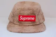 SUPREME FW14 JACQUARD SNAKESKIN CAMP CAP TAN BOX LOGO BRAND NEW WITH TAGS