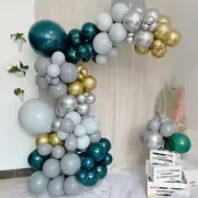 101 Green Gold Double Layer Latex BALLOONS Garland Arch Kit Set Party Events