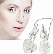 LDATY Nose Shaper Clip, Nose Straightener for Wide Noses, Safety Silicone Nose Beautifier, Nose Height Lifter Nose Slimmer for Women, Men and Young Girls