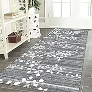 Runner Rug for Hallway 100cm/1.5m/2m/2.5m/300cm/350cm/4m/5m/6m Extra Long Carpet Runner Corridor Grey Rug Corridor Hall Kitchen Bedroom Floor Mat(2.3ft×11.5ft/70×350cm)