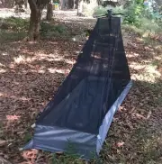 Trapezoid Single Mesh Tent. Durable High-density Lightweight For Backpacking.