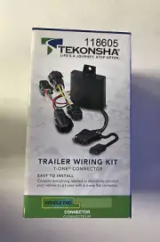 FITS 2014-2018 JEEP CHEROKEE TEKONSHA TRAILER HITCH TOW WIRING 4 WAY FLAT 118605
