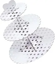 UTHCLO 3-Layer Cake Stand Snack Organizer Platter for Desserts Fruit Snacks Food Server Tray