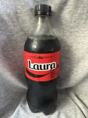 Share a Coke with Laura 2025 Personalized Gift Coca Cola Bottle 20oz Zero