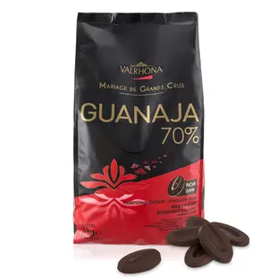 【露比烘焙材料】法芙娜瓜納拉純苦巧克力鈕釦70%200g | 調溫巧克力