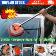 Adjustable Telescopic Car Wash Brush Kit Mop Long Handle Vehicle Cleaning ToZR