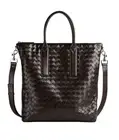 Bottega Veneta $4400 Fondant Intrecciato Zipped Nort-South Tote Bag New