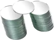 100 Pack Small round Mirrors for Crafts, 3 Inch Circle Glass Mirrors Wall Mount