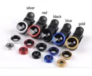 Clip on camera phone Lens, 3-in-1 HD kit-Fish Eye, Macro, 0.36X wide GOLD