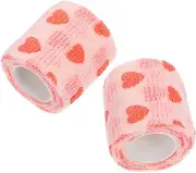 Dog Paw Bandage Wrap 2pcs Self Adhesive Non-Woven Tape for Dogs Cats Horses Birds Pet Grooming