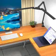 Transformable LED Desk Lamp, 37.4" Architect Desk Light with Clamp, 3 Light Bars