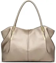 [Plinvo] Ladies Satchel Tote Bag for Women Shoulder Handbag Genuine Leather Bags for Daily Commute or Shopping