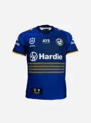 Parramatta Eels NRL 2025 Macron Kids Home Jersey Sizes 8-14!