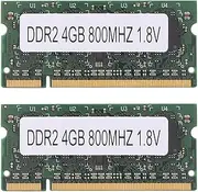 Binxind 2PCS DDR2 4GB 800Mhz Laptop Ram PC2 6400 2RX8 200 Pins SODIMM for AMD Laptop Memory