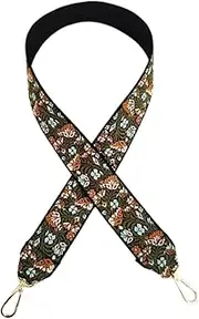 Purse Strap Colourful Embroidered Bag Strap 5 Cm Wide Adjustable Shoulder Strap Crossbody Accessory 100 Cm Long Replacement Shoulder Strap Straps