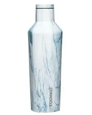 Corkcicle Origins Canteen Insulated Bottle, Blue Marble, 16oz